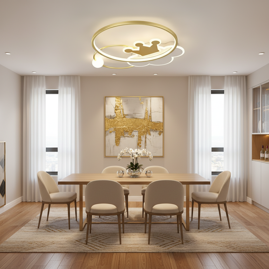 Rafael LED Chandelier with Remote Control, 58W, Dimmable, 3000K/4000K/6000K, Gold LED Chandeliers with Remote Control Προεπιλεγμένος τίτλος Alessandro Design