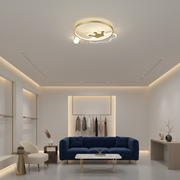 Πολυέλαιος Rafael LED με Τηλεχειριστήριο, 58W, Dimmable, 3000K/4000K/6000K, Χρυσός