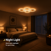 Πολυέλαιος LED με τηλεχειριστήριο BETTY 82W, 6 κύκλοι, κρύο/θερμό/ουδέτερο φως, ρυθμιζόμενο, λευκός πολυέλαιος LED με τηλεχειριστήριο Προεπιλεγμένος τίτλος Alessandro Design