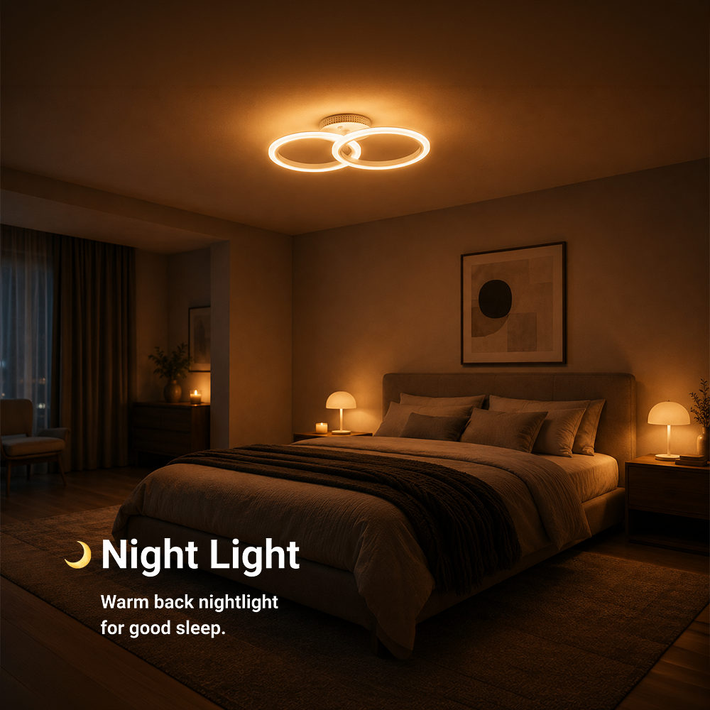 Πολυέλαιος LED με τηλεχειριστήριο BETTY 27W, 2 κύκλοι, κρύο/θερμ/ουδέτερο φως, ρυθμιζόμενο, λευκός πολυέλαιος LED με τηλεχειριστήριο Προεπιλεγμένος τίτλος Alessandro Design