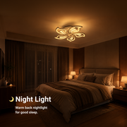 Πολυέλαιος LED με τηλεχειριστήριο GLORIOSA 95W, 5 πέταλα, κρύο/θερμ/ουδέτερο φως, ρυθμιζόμενο, λευκός πολυέλαιος LED με τηλεχειριστήριο Προεπιλεγμένος τίτλος Alessandro Design