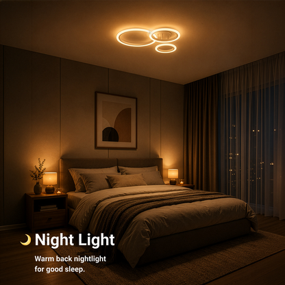Πολυέλαιος LED με τηλεχειριστήριο BETTY 40W, 3 κύκλοι, κρύο/θερμό/ουδέτερο φως, ρυθμιζόμενο, λευκό, μεταλλικό και ακρυλικό LED πολυέλαιοι με τηλεχειριστήριο Προεπιλεγμένος τίτλος Alessandro Design