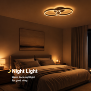 Πολυέλαιος LED με τηλεχειριστήριο RIGA LILITH 34W, 2 κύκλοι, κρύο/θερμ/ουδέτερο φως, ρυθμιζόμενο, μαύροι πολυέλαιοι LED με τηλεχειριστήριο Προεπιλεγμένος τίτλος Alessandro Design