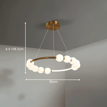 Κρεμαστό φως LED Ακρυλικό Nova 57W με τηλεχειριστήριο, ρυθμιζόμενο, 3000K/4000K/6000K, χρυσό, μέταλλο και ακρυλικό LED πολυέλαιοι με τηλεχειριστήριο προεπιλεγμένος τίτλος Alessandro Design