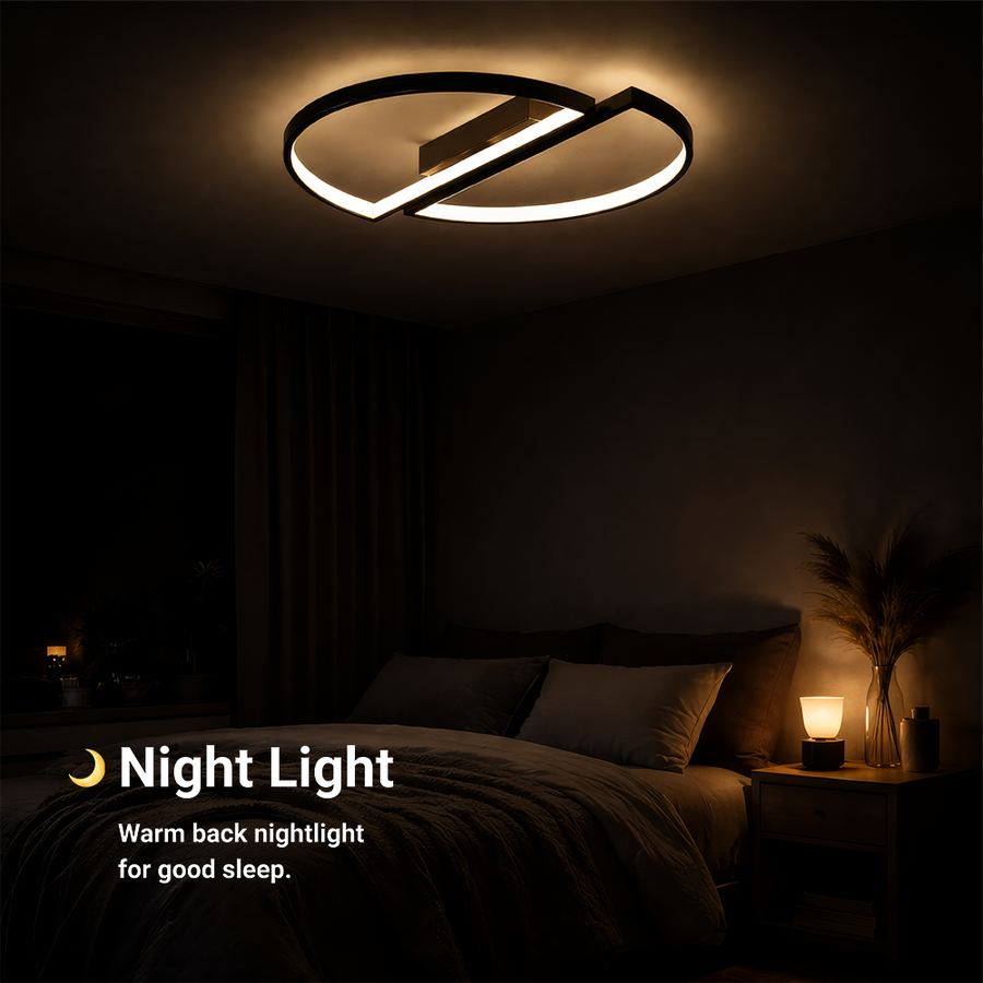 Πολυέλαιος LED με τηλεχειριστήριο VECTOR ARCUS 52W, 2 Στοιχεία, Κρύο/Ζεστό/Ουδέτερο φως, Ρυθμιζόμενο, Μαύροι πολυέλαιοι LED με τηλεχειριστήριο Προεπιλεγμένος τίτλος Alessandro Design