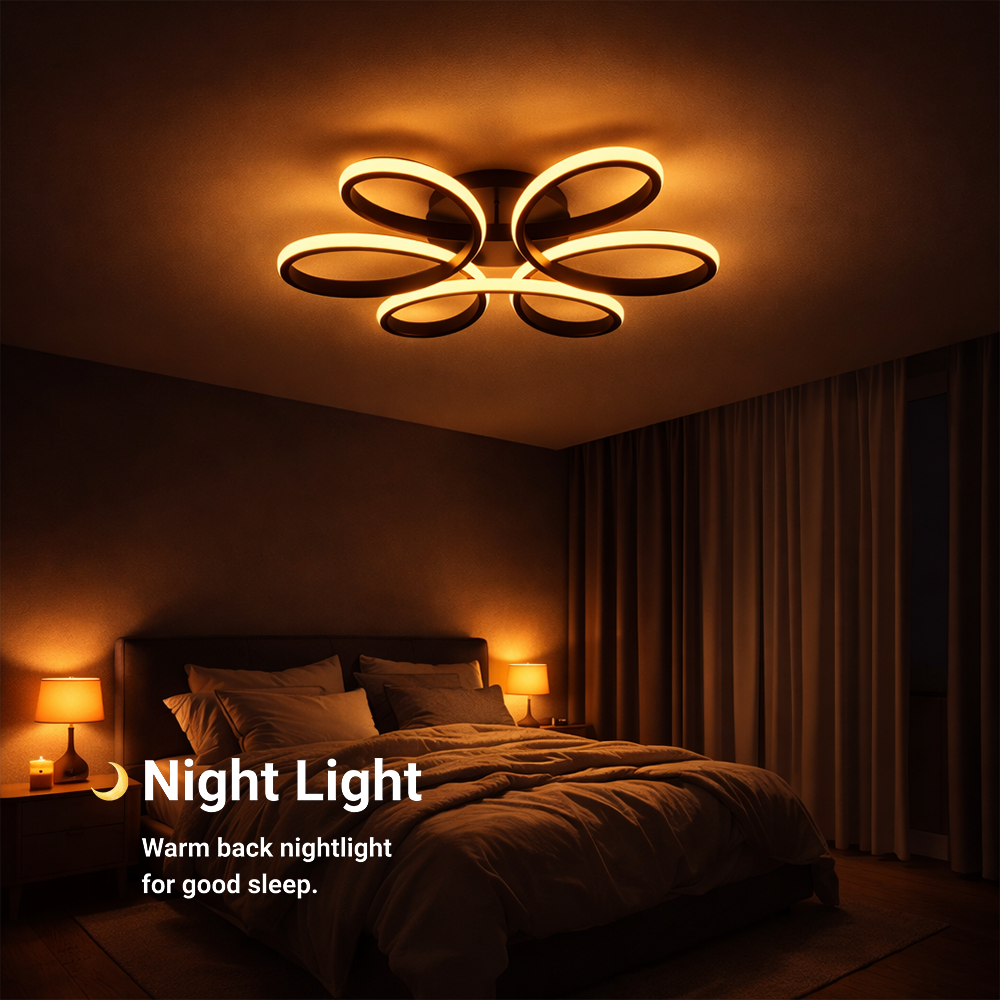 Πολυέλαιος LED με τηλεχειριστήριο HELIX 63W, Κρύο/Ζεστό/Ουδέτερο φως, Ρυθμιζόμενο, Μαύροι πολυέλαιοι LED με τηλεχειριστήριο Προεπιλεγμένος τίτλος Alessandro Design