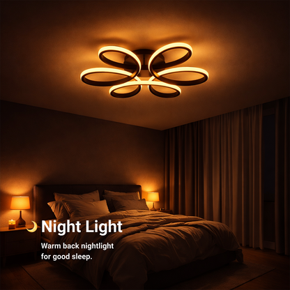 Πολυέλαιος LED με τηλεχειριστήριο HELIX 63W, Κρύο/Ζεστό/Ουδέτερο φως, Ρυθμιζόμενο, Μαύροι πολυέλαιοι LED με τηλεχειριστήριο Προεπιλεγμένος τίτλος Alessandro Design