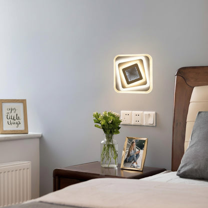 Πολυέλαιος LED NEXA 3D 46W, Τετράγωνο, Κρύο/Ζεστό/Ουδέτερο φως, Λευκοί πολυέλαιοι LED Προεπιλεγμένος τίτλος Alessandro Design