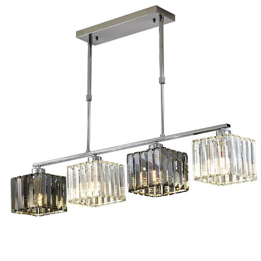 Lustra Clasica Moderna Georgiana, LC116/4, 4x E27, Crom si Sticla Cenusie, Metal si Cristal, Abajur Lustre Clasice Default Title Alessandro Design