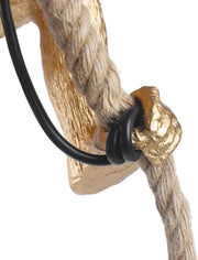 Vintage Hanging Chandelier, LV700, 1xE27, Monkey, String and Metal, Black Support Vintage Chandeliers Προεπιλεγμένος τίτλος Alessandro Design
