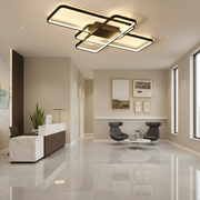 IANUSIS LED Πολυέλαιος με τηλεχειριστήριο 95W, 3 Στοιχεία, Κρύο/Ζεστό/Ουδέτερο φως, Ρυθμιζόμενο, Μαύροι πολυέλαιοι LED με τηλεχειριστήριο Προεπιλεγμένος τίτλος Alessandro Design