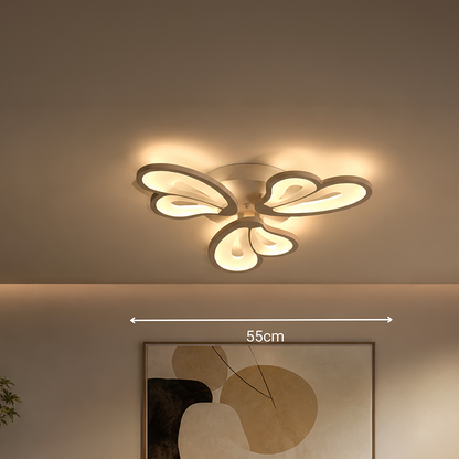 Πολυέλαιος LED με τηλεχειριστήριο BLOSSOM 40W, 3 πέταλα, κρύο/ζεστό/ουδέτερο φως, ρυθμιζόμενο, λευκός πολυέλαιος LED με τηλεχειριστήριο Προεπιλεγμένος τίτλος Alessandro Design