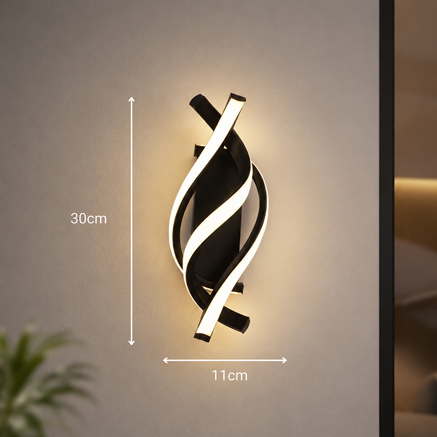 Reid 13W LED φωτιστικό τοίχου, Κρύο/Ζεστό/Ουδέτερο φως, Μαύρα φώτα τοίχου εσωτερικού χώρου Προεπιλεγμένος τίτλος Alessandro Design