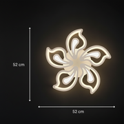 Πολυέλαιος LED με τηλεχειριστήριο LILY 86W, 5 Στοιχεία, Κρύο/Ζεστό/Ουδέτερο φως, Ρυθμιζόμενο, Λευκός πολυέλαιος LED με τηλεχειριστήριο Προεπιλεγμένος τίτλος Alessandro Design