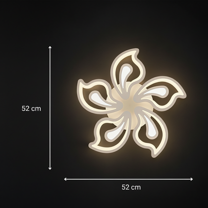 Πολυέλαιος LED με τηλεχειριστήριο LILY 86W, 5 Στοιχεία, Κρύο/Ζεστό/Ουδέτερο φως, Ρυθμιζόμενο, Λευκός πολυέλαιος LED με τηλεχειριστήριο Προεπιλεγμένος τίτλος Alessandro Design