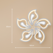 Πολυέλαιος LED με τηλεχειριστήριο GLORIOSA 95W, 5 πέταλα, κρύο/θερμ/ουδέτερο φως, ρυθμιζόμενο, λευκός πολυέλαιος LED με τηλεχειριστήριο Προεπιλεγμένος τίτλος Alessandro Design