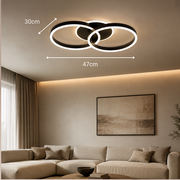 Πολυέλαιος LED με τηλεχειριστήριο RIGA LILITH 34W, 2 κύκλοι, κρύο/θερμ/ουδέτερο φως, ρυθμιζόμενο, μαύροι πολυέλαιοι LED με τηλεχειριστήριο Προεπιλεγμένος τίτλος Alessandro Design