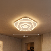 Πολυέλαιος LED με Τηλεχειριστήριο PENTAGON 59W, 40cm, Κρύο/Ζεστό/Ουδέτερο φως 3000K/4000K/6000K, Λευκοί, μεταλλικοί και ακρυλικοί πολυέλαιοι LED με τηλεχειριστήριο Προεπιλεγμένος τίτλος Alessandro Design