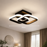 Πολυέλαιος LED VERTEX Matrix επικαλυπτόμενα διαμάντια, μεταλλικά πλαίσια, 24W, 2 διαμάντια, κρύο/θερμό/ουδέτερο φως 3000K/4000K/6000K, μαύρο, μέταλλο και σιλικόνη LED πολυέλαιος προεπιλεγμένος τίτλος Alessandro Design