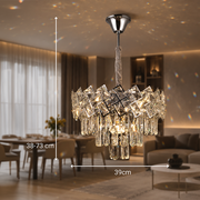 Crystal Chandelier WINDSOR Nobile 5xE14, Διάμετρος 39cm, Γυαλιστερό Chrome, Ρυθμιζόμενο ύψος Crystal Chandeliers Προεπιλεγμένος τίτλος Alessandro Design