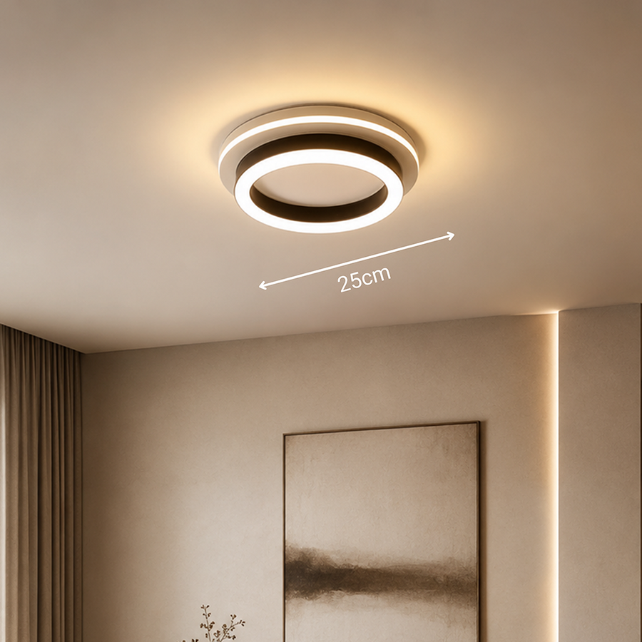 MODERN LED Chandelier 25W, Διάμετρος 20cm, Στρογγυλό, Κρύο/Ζεστό/Ουδέτερο φως, Μαύροι πολυέλαιοι LED Προεπιλεγμένος τίτλος Alessandro Design
