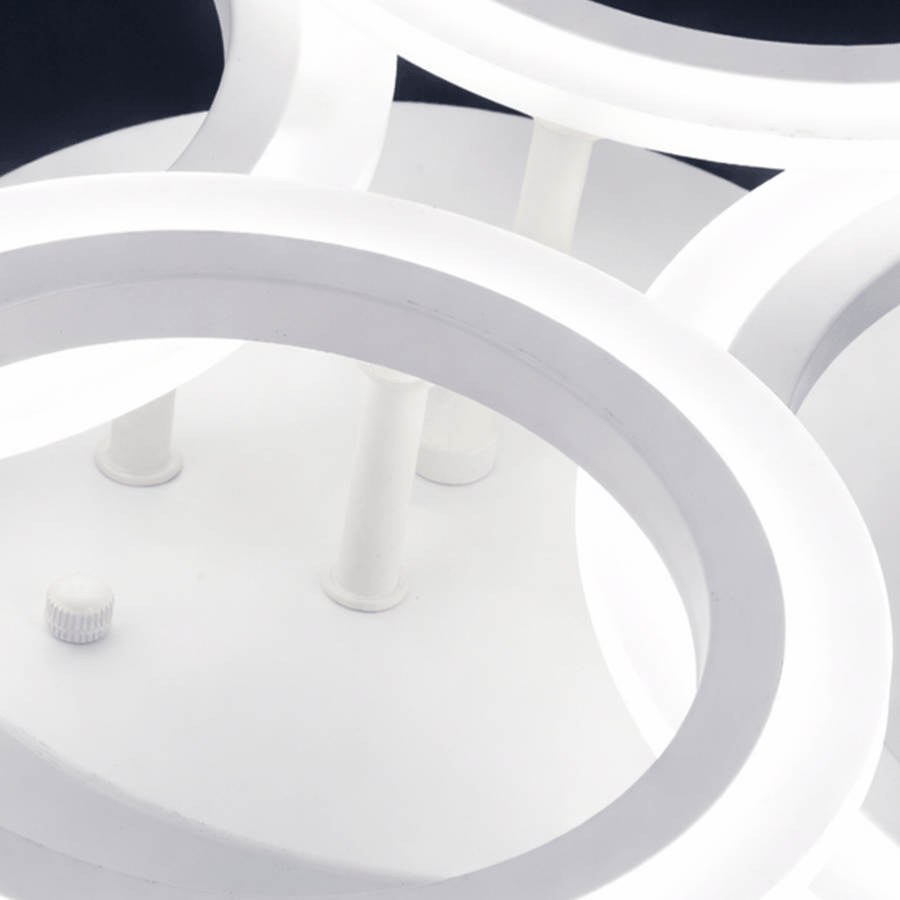 Πολυέλαιος LED με τηλεχειριστήριο BETTY 43W, 4 κύκλοι, κρύο/θερμό/ουδέτερο φως, ρυθμιζόμενο, λευκός πολυέλαιος LED με τηλεχειριστήριο Προεπιλεγμένος τίτλος Alessandro Design