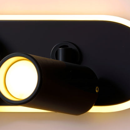 Πολυέλαιος LED με ρυθμιζόμενο προβολέα FISSO Camilla 49W, φως 3000/4000/6000k, Μαύροι πολυέλαιοι LED Προεπιλεγμένος τίτλος Alessandro Design