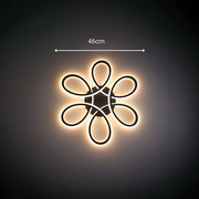 Πολυέλαιος LED με τηλεχειριστήριο HELIX 63W, Κρύο/Ζεστό/Ουδέτερο φως, Ρυθμιζόμενο, Μαύροι πολυέλαιοι LED με τηλεχειριστήριο Προεπιλεγμένος τίτλος Alessandro Design