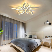 Πολυέλαιος LED με τηλεχειριστήριο SAKURA 62W, 5 πέταλα, κρύο/ζεστό/ουδέτερο φως, ρυθμιζόμενο, λευκός πολυέλαιος LED με τηλεχειριστήριο Προεπιλεγμένος τίτλος Alessandro Design