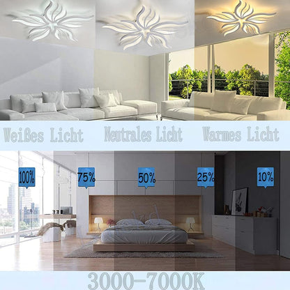 Πολυέλαιος LED με τηλεχειριστήριο SAKURA 62W, 5 πέταλα, κρύο/ζεστό/ουδέτερο φως, ρυθμιζόμενο, λευκός πολυέλαιος LED με τηλεχειριστήριο Προεπιλεγμένος τίτλος Alessandro Design