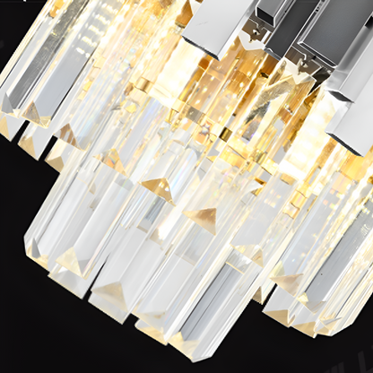 Crystal Chandelier BLOIS Eleganza 8xE14, Διάμετρος 50 cm, Ασημί, Ρυθμιζόμενο Ύψος Crystal Chandeliers Προεπιλεγμένος τίτλος Alessandro Design