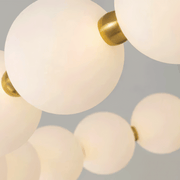 Κρεμαστό φως LED Ακρυλικό Nova 57W με τηλεχειριστήριο, ρυθμιζόμενο, 3000K/4000K/6000K, χρυσό, μέταλλο και ακρυλικό LED πολυέλαιοι με τηλεχειριστήριο προεπιλεγμένος τίτλος Alessandro Design