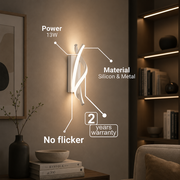 Reid LED φωτιστικό τοίχου 13W, Κρύο/Ζεστό/Ουδέτερο φως, Λευκά φώτα τοίχου εσωτερικού χώρου Προεπιλεγμένος τίτλος Alessandro Design