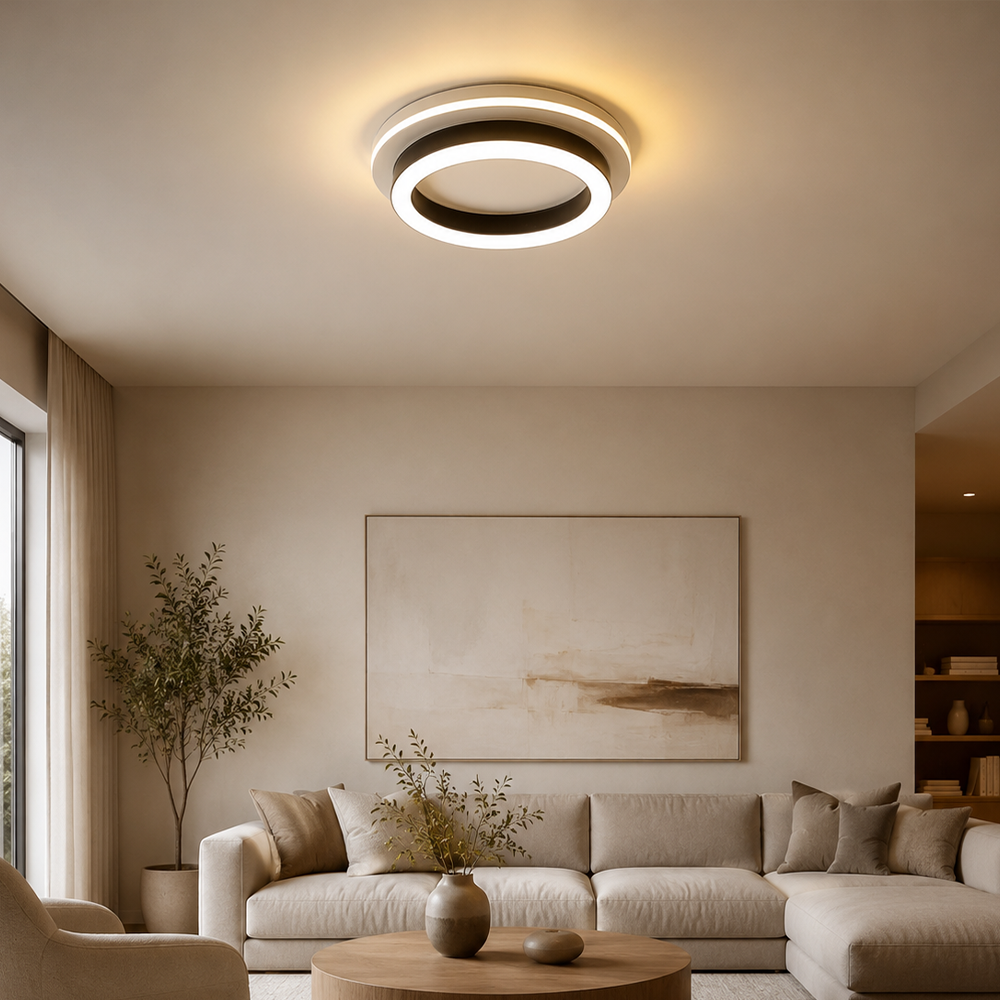 MODERN LED Chandelier 25W, Διάμετρος 20cm, Στρογγυλό, Κρύο/Ζεστό/Ουδέτερο φως, Μαύροι πολυέλαιοι LED Προεπιλεγμένος τίτλος Alessandro Design