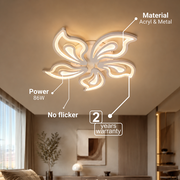 Πολυέλαιος LED με τηλεχειριστήριο LILY 86W, 5 Στοιχεία, Κρύο/Ζεστό/Ουδέτερο φως, Ρυθμιζόμενο, Λευκός πολυέλαιος LED με τηλεχειριστήριο Προεπιλεγμένος τίτλος Alessandro Design