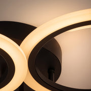 Πολυέλαιος LED με τηλεχειριστήριο BETTY 82W, 6 κύκλοι, κρύο/θερμό/ουδέτερο φως, ρυθμιζόμενο, μαύροι πολυέλαιοι LED με τηλεχειριστήριο Προεπιλεγμένος τίτλος Alessandro Design