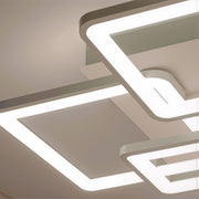 Πολυέλαιος LED με τηλεχειριστήριο ELLA 119W, 6 τετράγωνα, κρύο/θερμό/ουδέτερο φως, ρυθμιζόμενο, λευκός πολυέλαιος LED με τηλεχειριστήριο Προεπιλεγμένος τίτλος Alessandro Design