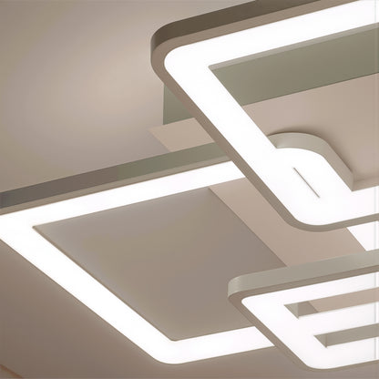Πολυέλαιος LED με τηλεχειριστήριο ELLA 119W, 6 τετράγωνα, κρύο/θερμό/ουδέτερο φως, ρυθμιζόμενο, λευκός πολυέλαιος LED με τηλεχειριστήριο Προεπιλεγμένος τίτλος Alessandro Design