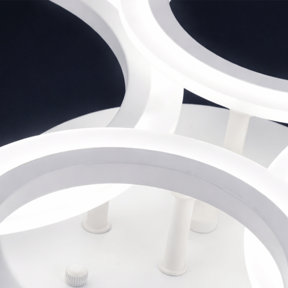 Πολυέλαιος LED με τηλεχειριστήριο BETTY 43W, 4 κύκλοι, κρύο/θερμό/ουδέτερο φως, ρυθμιζόμενο, λευκός πολυέλαιος LED με τηλεχειριστήριο Προεπιλεγμένος τίτλος Alessandro Design