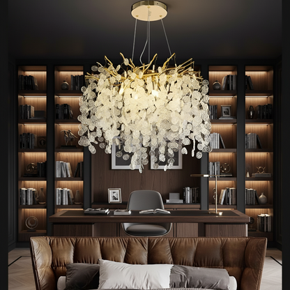Crystal Chandelier WALTZ Serenade, 6xG9, Gold, 40cm, Ρυθμιζόμενο ύψος Crystal Chandeliers Προεπιλεγμένος τίτλος Alessandro Design