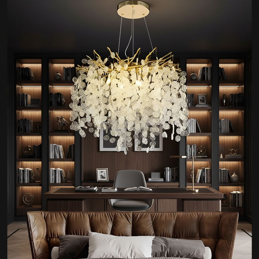 Crystal Chandelier WALTZ Serenade, 6xG9, Gold, 40cm, Ρυθμιζόμενο ύψος Crystal Chandeliers Προεπιλεγμένος τίτλος Alessandro Design