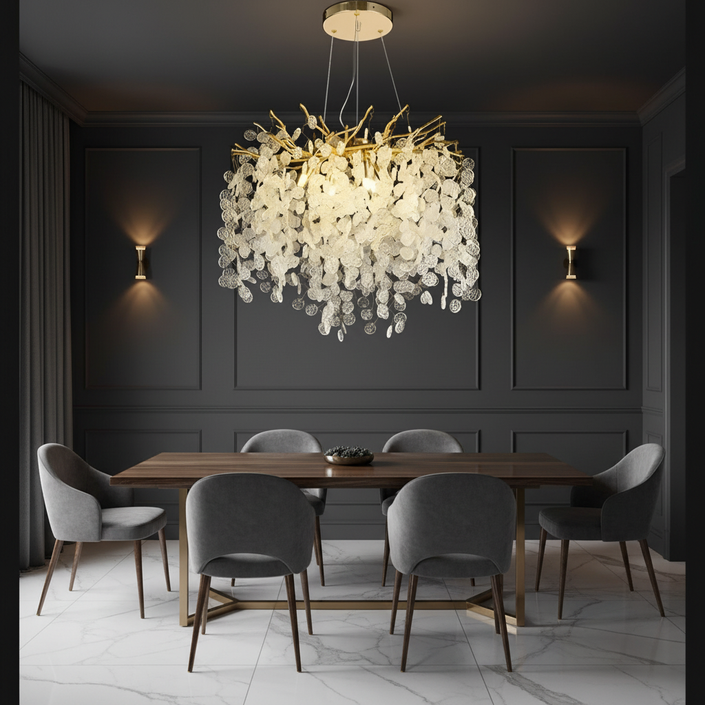 Crystal Chandelier WALTZ Serenade, 6xG9, Gold, 40cm, Ρυθμιζόμενο ύψος Crystal Chandeliers Προεπιλεγμένος τίτλος Alessandro Design