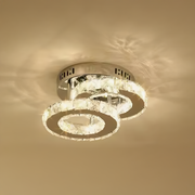 Κρυστάλλινος πολυέλαιος LED ROYALO ROTONDA 26W, 2 κύκλοι, Κρύο/Ζεστό/Ουδέτερο φως, Γυαλιστερό Chrome LED Πολυέλαιοι Προεπιλεγμένος τίτλος Alessandro Design