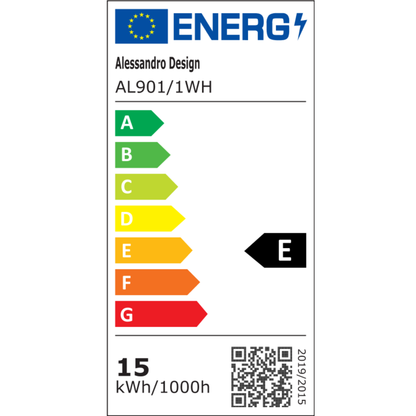 Φωτιστικό τοίχου Tulip LED 15W, Κρύο/Ζεστό/Ουδέτερο φως 3000K/4000K/6000K, Λευκά, μεταλλικά και ακρυλικά φώτα τοίχου εσωτερικού χώρου Προεπιλεγμένος τίτλος Alessandro Design