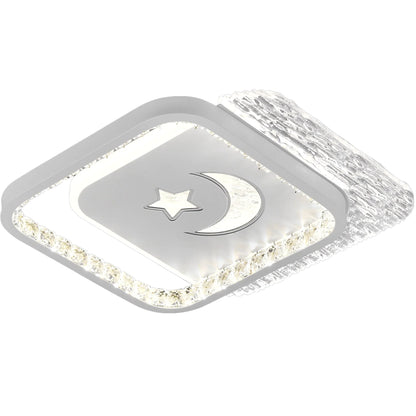 Πολυέλαιος LED PERU 38W, 2 τετράγωνα, Κρύο/Ζεστό/Ουδέτερο φως, Λευκοί πολυέλαιοι LED Προεπιλεγμένος τίτλος Alessandro Design