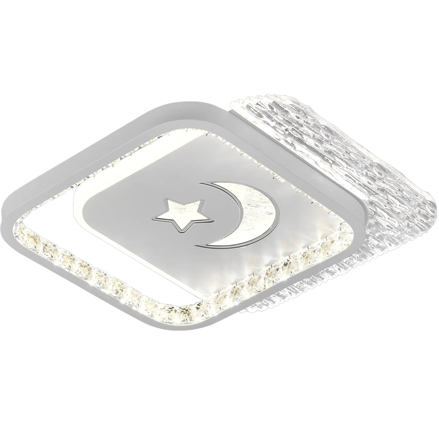 Πολυέλαιος LED PERU 38W, 2 τετράγωνα, Κρύο/Ζεστό/Ουδέτερο φως, Λευκοί πολυέλαιοι LED Προεπιλεγμένος τίτλος Alessandro Design