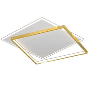 Πολυέλαιος LED με τηλεχειριστήριο SOLARA 66W, 2 τετράγωνα, κρύο/θερμό/ουδέτερο φως, ρυθμιζόμενο, χρυσό λευκό πολυέλαιοι LED με τηλεχειριστήριο Προεπιλεγμένος τίτλος Alessandro Design