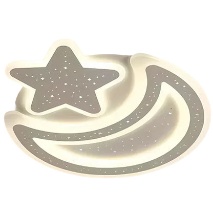 Nova LED Πολυέλαιος με Τηλεχειριστήριο, 89W, Dimmable, Moon and Star Shape, White LED Chandelier with Remote Control Προεπιλεγμένος τίτλος Alessandro Design