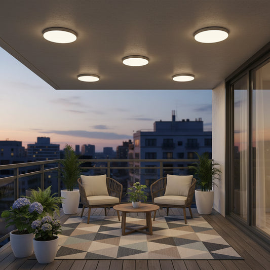 SOLIS LED φωτιστικό οροφής 27cm 20W Cold Light, Λευκό