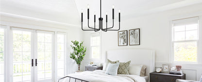 Lustra Metalic AVANT, tip Pendul cu brate, D63 cm Rotunda, 6xE14, Negru Lustre Industrial Default Title Alessandro Design